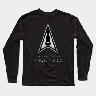 United States Space Force Logo Long Sleeve T-Shirt